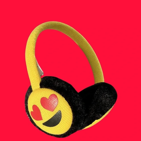 CUTE Heart Emoji Earmuffs - Picture 1 of 12